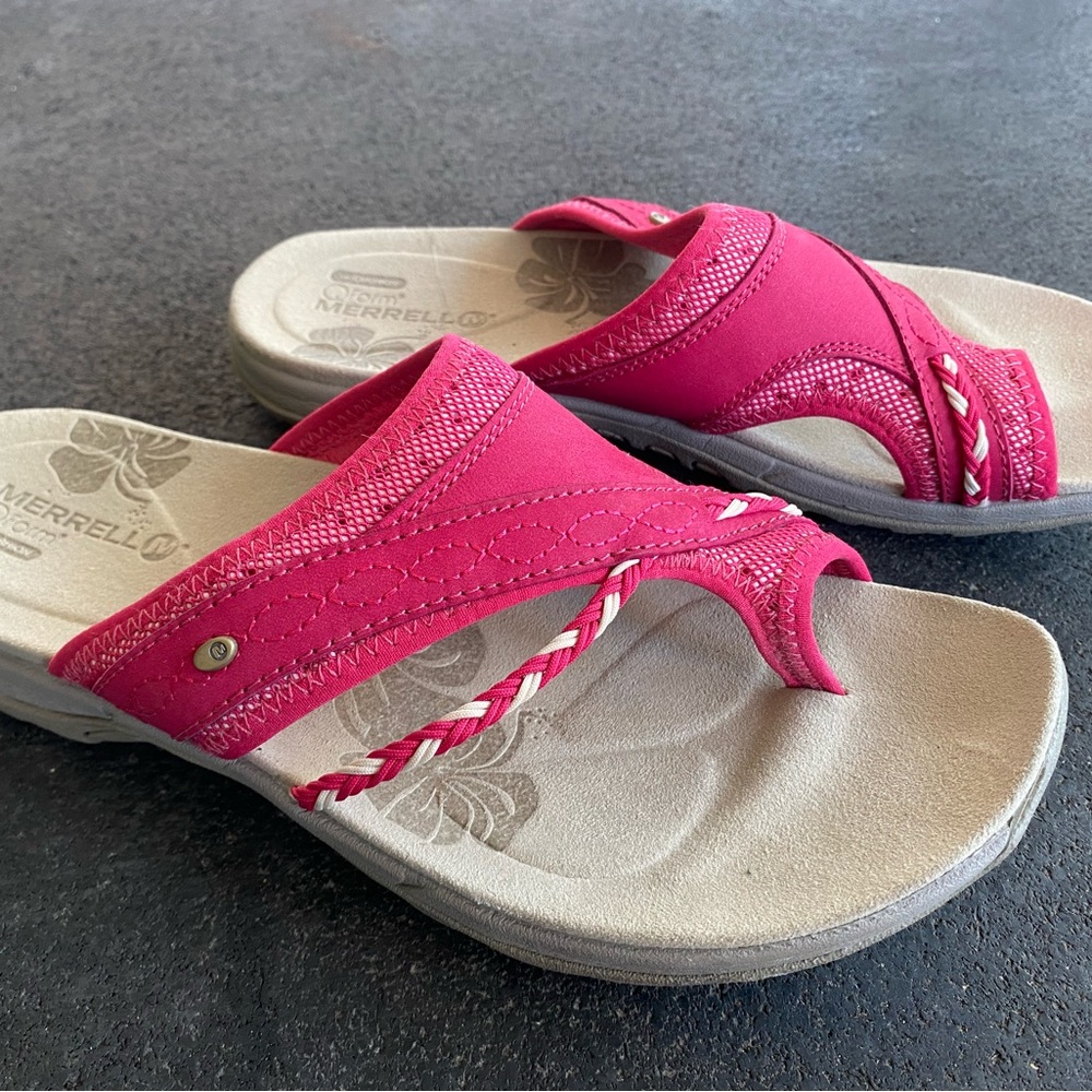 Merrell Women's rose red Slide Sandals